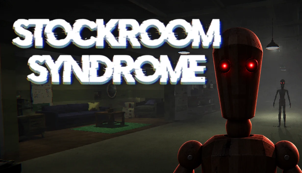 Stockroom Syndrome artwork featuring a red-eyed mannequin